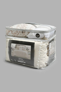 Redtag-Beige-7-Piece-Tufted-Embroidery-Comforter-Set-(King-Size)-Comforters-Home-Bedroom-