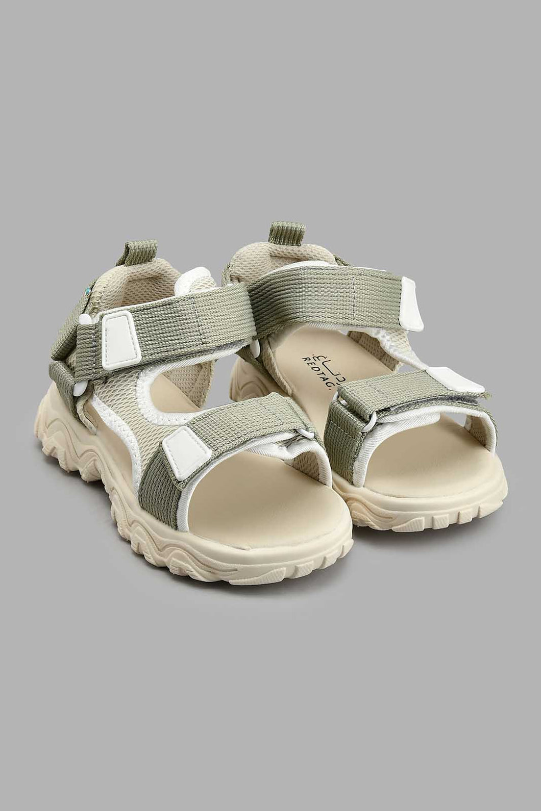 Redtag-Light-Grey-Trekker-Sandal-Boys-Casual-Sandals,-Colour:Grey,-Filter:Boys-Footwear-(3-to-5-Yrs),-New-In,-New-In-BOY-FOO,-Non-Sale,-S22A,-Section:Kidswear-Boys-3 to 5 Years