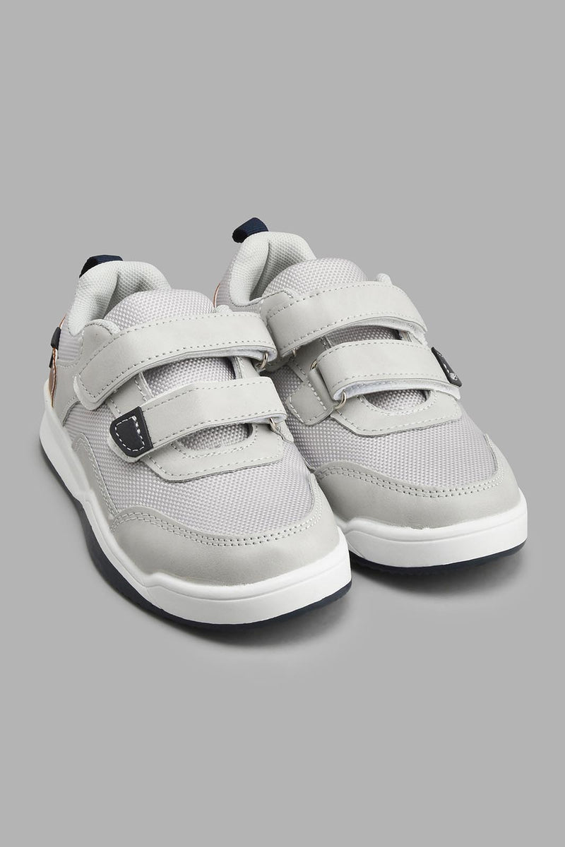 Redtag-Grey-Colour-Block-Skate-Shoe-Skate-Shoes-Boys-3 to 5 Years