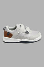 Load image into Gallery viewer, Redtag-Grey-Colour-Block-Skate-Shoe-Skate-Shoes-Boys-3 to 5 Years
