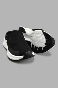 Redtag-Black-Mule-Slip-On-Boys-Trainers,-Colour:Black,-Filter:Boys-Footwear-(3-to-5-Yrs),-New-In,-New-In-BOY-FOO,-Non-Sale,-S22A,-Section:Kidswear-Boys-3 to 5 Years