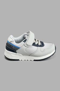 Redtag-Grey-Colour-Block-Sneaker-Boys-Trainers,-Colour:Grey,-Filter:Boys-Footwear-(3-to-5-Yrs),-New-In,-New-In-BOY-FOO,-Non-Sale,-S22A,-Section:Kidswear-Boys-3 to 5 Years