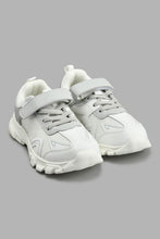 Load image into Gallery viewer, Redtag-White-Colour-Block-Chunky-Sneaker-Boys-Trainers,-Colour:White,-Filter:Boys-Footwear-(3-to-5-Yrs),-New-In,-New-In-BOY-FOO,-Non-Sale,-S22A,-Section:Kidswear-Boys-3 to 5 Years
