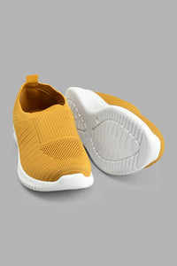 Redtag-Mustard-Slip-On-Boys-Trainers,-Colour:Mustard,-Filter:Boys-Footwear-(3-to-5-Yrs),-New-In,-New-In-BOY-FOO,-Non-Sale,-S22A,-Section:Kidswear-Boys-3 to 5 Years