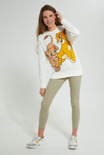 Load image into Gallery viewer, Redtag-Ivory-Lion-King-Sweatshirt-Sweatshirts-Women&#39;s-
