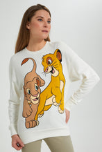 Load image into Gallery viewer, Redtag-Ivory-Lion-King-Sweatshirt-Sweatshirts-Women&#39;s-
