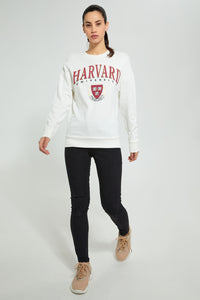 Redtag-Ivory-Harvard-Sweatshirt-Sweatshirts-Women's-