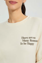 تنزيل الصورة على معرض الصور، Redtag-Beige-Smiley-Sweatshirt-Sweatshirts-Women&#39;s-
