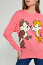 Load image into Gallery viewer, Redtag-Ivory-Chip-And-Dale-Sweatshirt-Sweatshirts-Women&#39;s-
