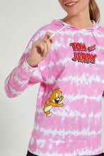 Load image into Gallery viewer, Redtag-Tie-Dye-Tom-And-Jerry-Sweatshirt-Sweatshirts-Women&#39;s-

