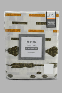 Redtag-Multi-Colour-Geometric-Printed-Fitted-Sheet-(Single-Size)-Fitted-Sheets-Home-Bedroom-
