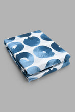 تنزيل الصورة على معرض الصور، Redtag-Navy-Geometric-Printed-Fitted-Sheet-(Single-Size)-Fitted-Sheets-Home-Bedroom-
