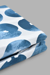 Redtag-Navy-Geometric-Printed-Fitted-Sheet-(Single-Size)-Fitted-Sheets-Home-Bedroom-
