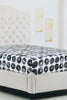 Redtag-Navy-Geometric-Printed-Fitted-Sheet-(King-Size)-Fitted-Sheets-Home-Bedroom-