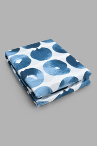 Redtag-Navy-Geometric-Printed-Fitted-Sheet-(King-Size)-Fitted-Sheets-Home-Bedroom-