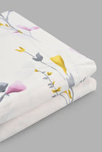Load image into Gallery viewer, Redtag-Pink-Floral-Printed-Fitted-Sheet-(Super-King-Size)-Fitted-Sheets-Home-Bedroom-
