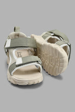 Load image into Gallery viewer, Redtag-Light-Grey-Trekker-Sandal-Sandals-Senior-Boys-5 to 14 Years
