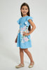 Redtag-Assorted-Textured-Printed-Dress-Dresses-Girls-2 to 8 Years