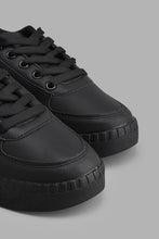 Load image into Gallery viewer, Redtag-Black-Ribbed-Sole-Skate-Shoe-Skate-Shoes-Senior-Boys-5 to 14 Years
