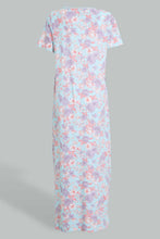 Load image into Gallery viewer, Redtag-Blue-Floral-Printed-Nightgown-Nightgowns-Women&#39;s-
