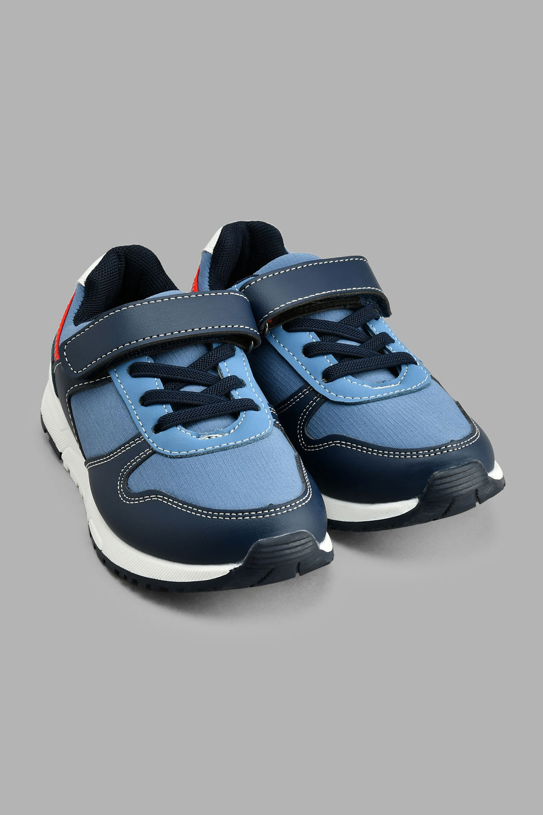 Redtag-Navy-Colour-Block-Sneaker-BSR-Trainers,-Colour:Navy,-Filter:Boys-Footwear-(5-to-14-Yrs),-New-In,-New-In-BSR-FOO,-Non-Sale,-S22A,-Section:Kidswear-Senior-Boys-5 to 14 Years