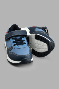 Redtag-Navy-Colour-Block-Sneaker-BSR-Trainers,-Colour:Navy,-Filter:Boys-Footwear-(5-to-14-Yrs),-New-In,-New-In-BSR-FOO,-Non-Sale,-S22A,-Section:Kidswear-Senior-Boys-5 to 14 Years