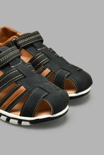 Load image into Gallery viewer, Redtag-Black-Fisherman-Sandal-BSR-Casual-Sandals,-Colour:Black,-Filter:Boys-Footwear-(5-to-14-Yrs),-New-In,-New-In-BSR-FOO,-Non-Sale,-S22A,-Section:Kidswear-Senior-Boys-5 to 14 Years
