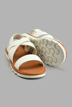 Load image into Gallery viewer, Redtag-White-Strappy-Comfort-Sandal-BSR-Casual-Sandals,-Colour:White,-Filter:Boys-Footwear-(5-to-14-Yrs),-New-In,-New-In-BSR-FOO,-Non-Sale,-S22A,-Section:Kidswear-Senior-Boys-5 to 14 Years
