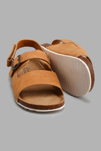 Load image into Gallery viewer, Redtag-Mustard-Cork-Sandal-Cork-Senior-Boys-5 to 14 Years
