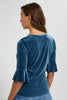 Redtag-Blue-Velour-Top-Tops-Women's-0