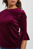 Redtag-Burgundy-Velour-Top-Tops-Women's-0