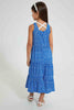 Redtag-Blue-Printed-Dress-Dresses-Girls-2 to 8 Years