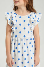 تنزيل الصورة على معرض الصور، Redtag-Blue-Printed-Dress-Colour:Blue,-Filter:Girls-(2-to-8-Yrs),-Girls-Dresses,-New-In,-New-In-GIR,-Non-Sale,-S22B,-Section:Kidswear-Girls-2 to 8 Years
