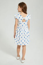 تنزيل الصورة على معرض الصور، Redtag-Blue-Printed-Dress-Colour:Blue,-Filter:Girls-(2-to-8-Yrs),-Girls-Dresses,-New-In,-New-In-GIR,-Non-Sale,-S22B,-Section:Kidswear-Girls-2 to 8 Years
