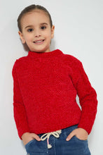 تنزيل الصورة على معرض الصور، Redtag-Red-Drop-Shoulder-Pullover-Pullovers-Girls-2 to 8 Years
