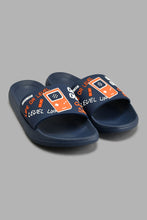 Load image into Gallery viewer, Redtag-Navy-Gamepad-Slide-BSR-Flip-Flops,-Colour:Navy,-Filter:Boys-Footwear-(5-to-14-Yrs),-New-In,-New-In-BSR-FOO,-Non-Sale,-S22A,-Section:Kidswear-Senior-Boys-5 to 14 Years
