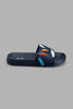 Redtag-Navy-Splash-Print-Slide-BSR-Flip-Flops,-Colour:Navy,-Filter:Boys-Footwear-(5-to-14-Yrs),-New-In,-New-In-BSR-FOO,-Non-Sale,-S22A,-Section:Kidswear-Senior-Boys-5 to 14 Years