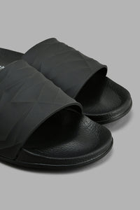 Redtag-Black-Geometric-Slide-BSR-Flip-Flops,-Colour:Black,-Filter:Boys-Footwear-(5-to-14-Yrs),-New-In,-New-In-BSR-FOO,-Non-Sale,-S22A,-Section:Kidswear-Senior-Boys-5 to 14 Years