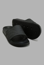 Load image into Gallery viewer, Redtag-Black-Geometric-Slide-BSR-Flip-Flops,-Colour:Black,-Filter:Boys-Footwear-(5-to-14-Yrs),-New-In,-New-In-BSR-FOO,-Non-Sale,-S22A,-Section:Kidswear-Senior-Boys-5 to 14 Years
