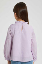 Load image into Gallery viewer, Redtag-Lilac-Textured-Blouse-Blouses-Girls-2 to 8 Years
