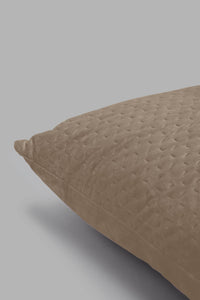 Redtag-Beige-Pinsonic-Plain-Cushion-Cushions-Home-Bedroom-