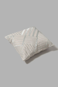 Redtag-Beige/Grey-Jacquard-7-Piece-Comforter-Set-
(King-Size)-Comforters-Home-Bedroom-