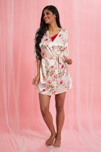 Load image into Gallery viewer, Redtag-Off-White-Floral-Printed-Robe-Chemises-Women&#39;s-
