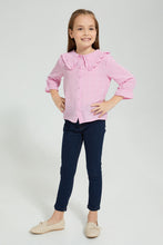 Load image into Gallery viewer, Redtag-Pink-Textured-Blouse-Colour:Pink,-Filter:Girls-(2-to-8-Yrs),-Girls-Blouses,-New-In,-New-In-GIR,-Non-Sale,-S22A,-Section:Kidswear-Girls-2 to 8 Years
