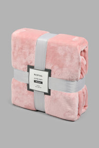 Redtag-Pink-Ultra-Soft-Blanket-(Single-Size)-Colour:Pink,-Filter:Home-Bedroom,-HMW-BED-Blankets,-New-In,-New-In-HMW-BED,-Non-Sale,-S22B,-Section:Homewares-Home-Bedroom-