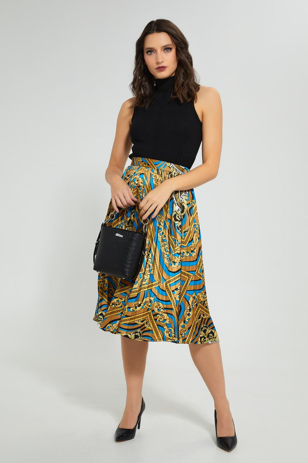 Redtag-Assorted-Printed-Pleated-Skirt-Skirts-Women's-