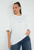 Redtag-White-Oversized-T-Shirt-Cropped-Tops-Women's-