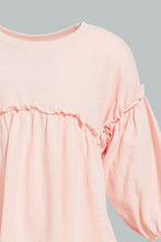 Load image into Gallery viewer, Redtag-Pink-Long-Sleeve--Solid-Jersey-Top-Blouses-Infant-Girls-3 to 24 Months
