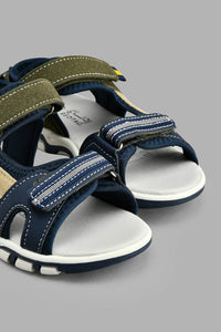 Redtag-Dark-Green-Sporty-Sandal-Boys-Casual-Sandals,-Colour:Green,-Filter:Boys-Footwear-(3-to-5-Yrs),-New-In,-New-In-BOY-FOO,-Non-Sale,-S22A,-Section:Kidswear-Boys-3 to 5 Years