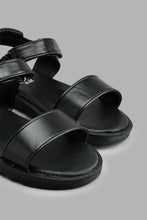 Load image into Gallery viewer, Redtag-Black-Slogan-Comfort-Sandal-Boys-Casual-Sandals,-Colour:Black,-Filter:Boys-Footwear-(3-to-5-Yrs),-New-In,-New-In-BOY-FOO,-Non-Sale,-S22A,-Section:Kidswear-Boys-3 to 5 Years
